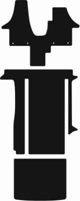 Volkswagen California T5 And T6 2004 - 2020 T6_014 (Oval Fixings - 2 Rail) Rear Van Mat